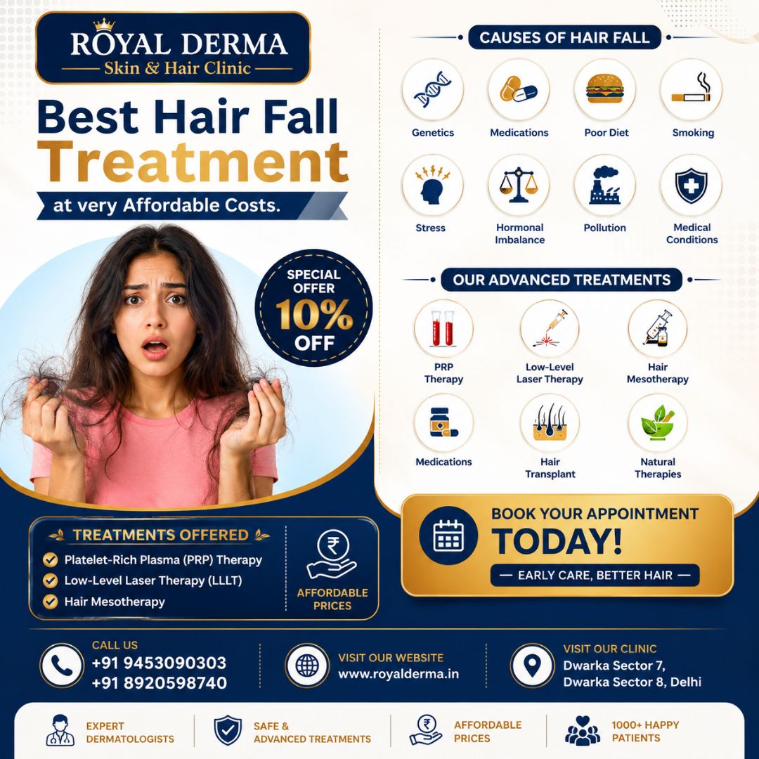Best hair fall treatment at very affordable costs.