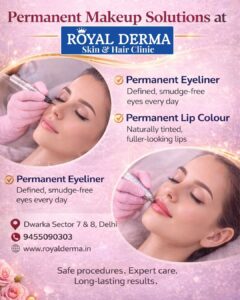 Permanent Eyeliner & Lip Colour Treatment at Royal Derma