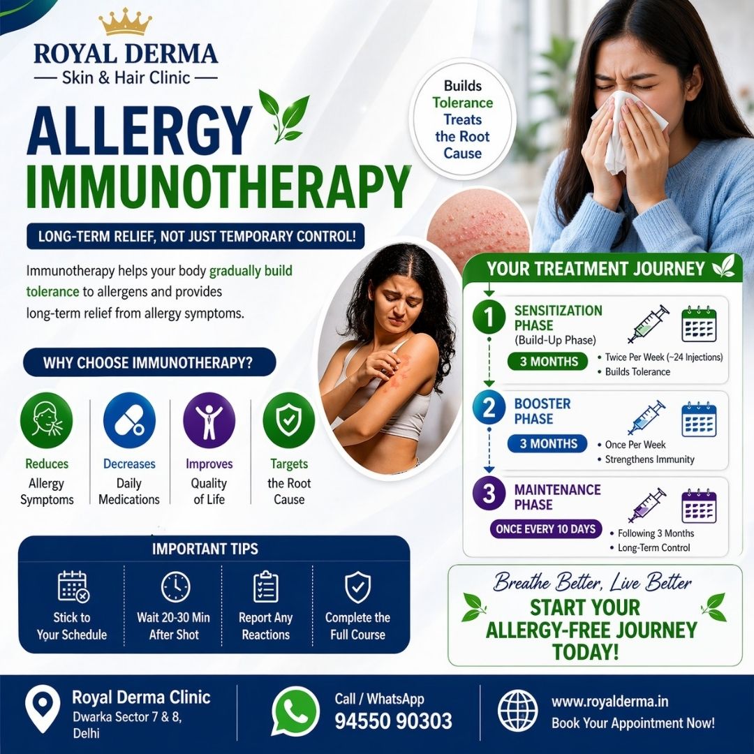 Best Allergy Treatment Clinic in Dwarka Delhi | Royal Derma