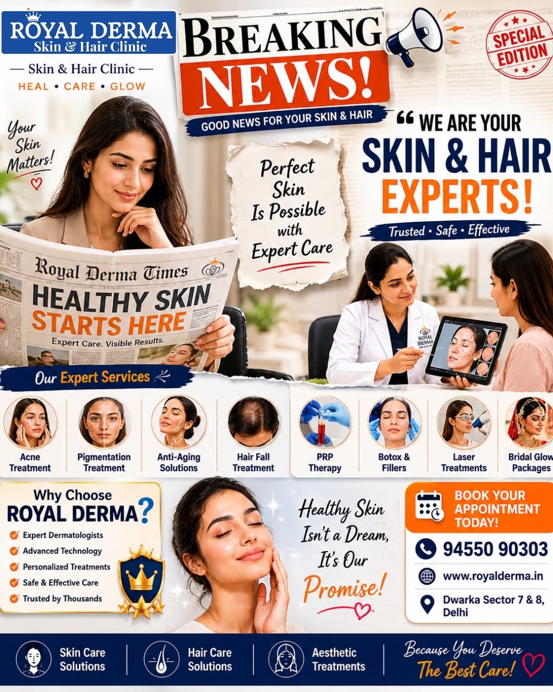 Best Skin & Hair Clinic in Dwarka Delhi Royal Derma Clinic