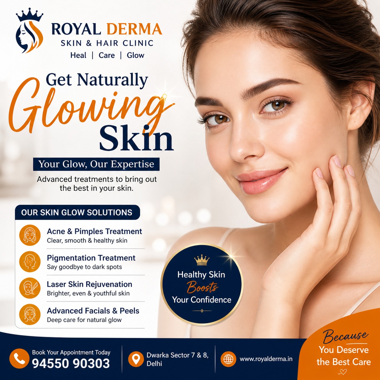 Get Naturally Glowing Skin with Expert Care at Royal Derma