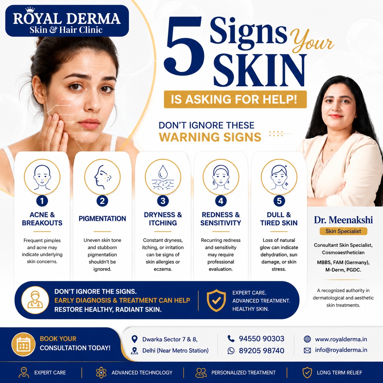5 Signs Your Skin Is Asking For Help Expert Dermatologist in Dwarka Delhi