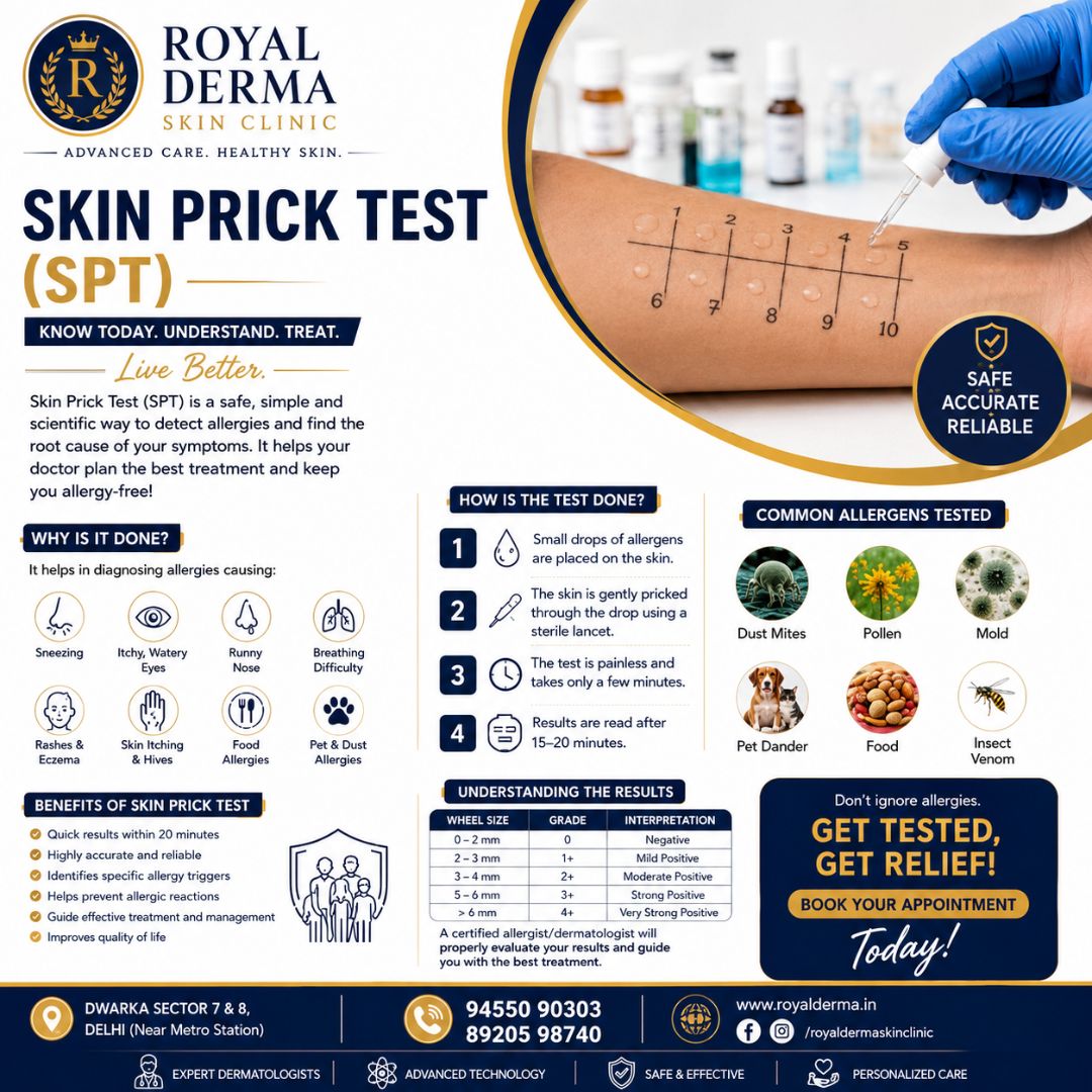 Allergy Problems Discover the Cause with a Skin Prick Test (SPT)