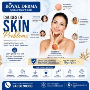 Causes of Skin Problems Expert Dermatologist in Dwarka Delhi Royal Derma
